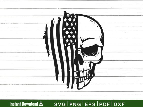 Download USA Veteran Skull Svg File, Cutting File - Svg file Collection