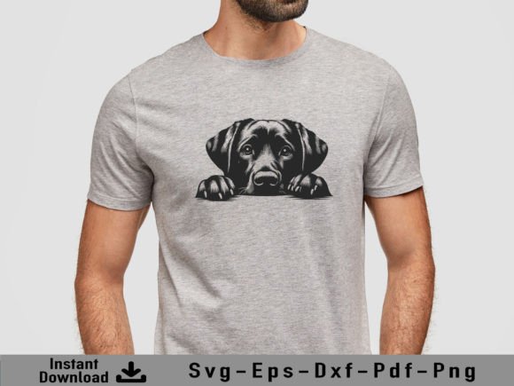Download Peeking Labrador Retriever Dog Svg File - Svg file Collection