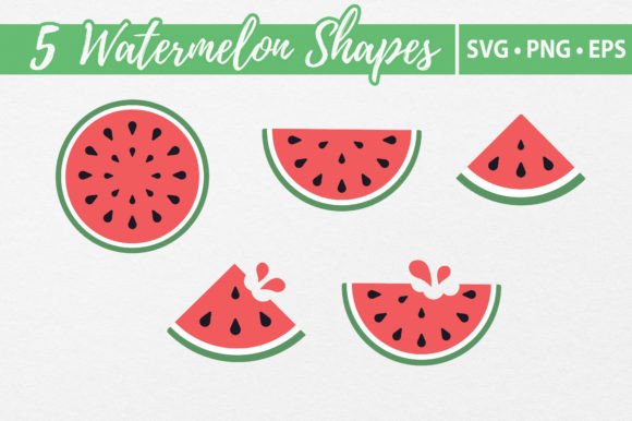 Download Watermelon Vector Shapes SVG Cutting - Watermelon vector Collection