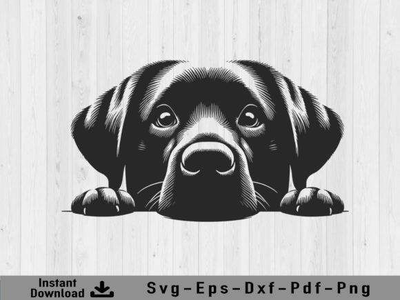 Download Peeking Labrador Retriever Dog Svg File - Svg file Collection