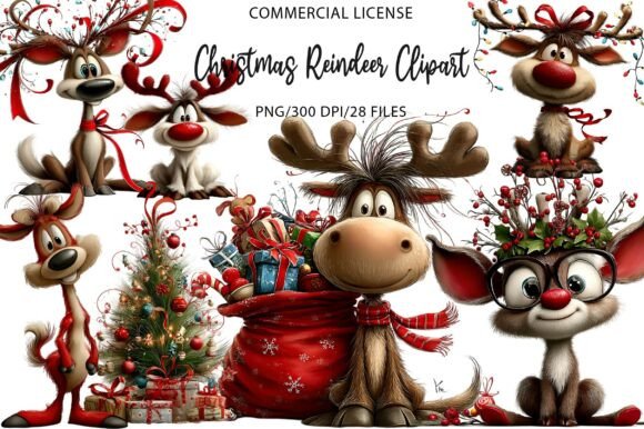 Download Christmas Reindeer Clipart - Deer clipart Collection