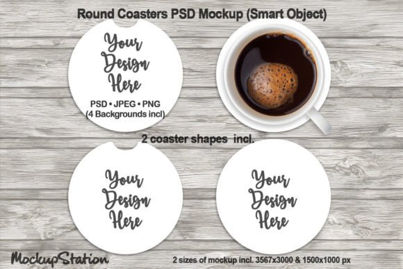 Download Round Car Coaster Mockup PSD File - Psd file Collection