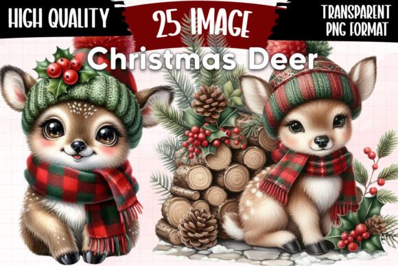 Download Christmas Deer Clipart Winter Reindeer - Deer clipart Collection