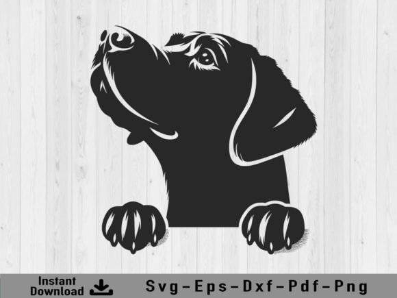 Download Peeking Labrador Retriever Dog Svg File - Svg file Collection