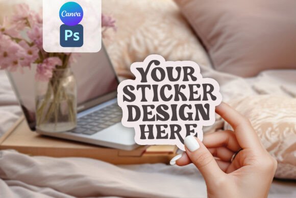 Download Sticker Mockups PSD File - Psd file Collection